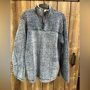 Fleece pullover, XL, blue